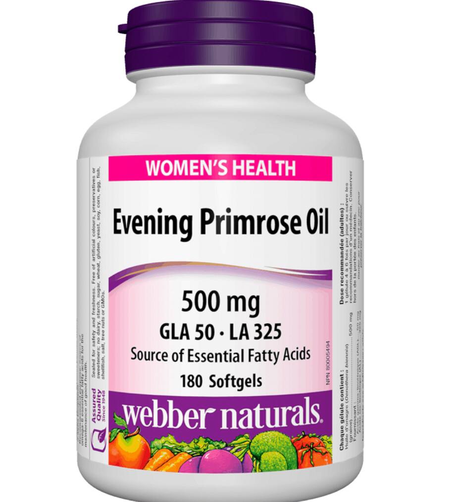 سافت ژل گل مغربی وبر نچرالز 500 میل 180 عدد WEBBER EVENING PRIMROSE OIL