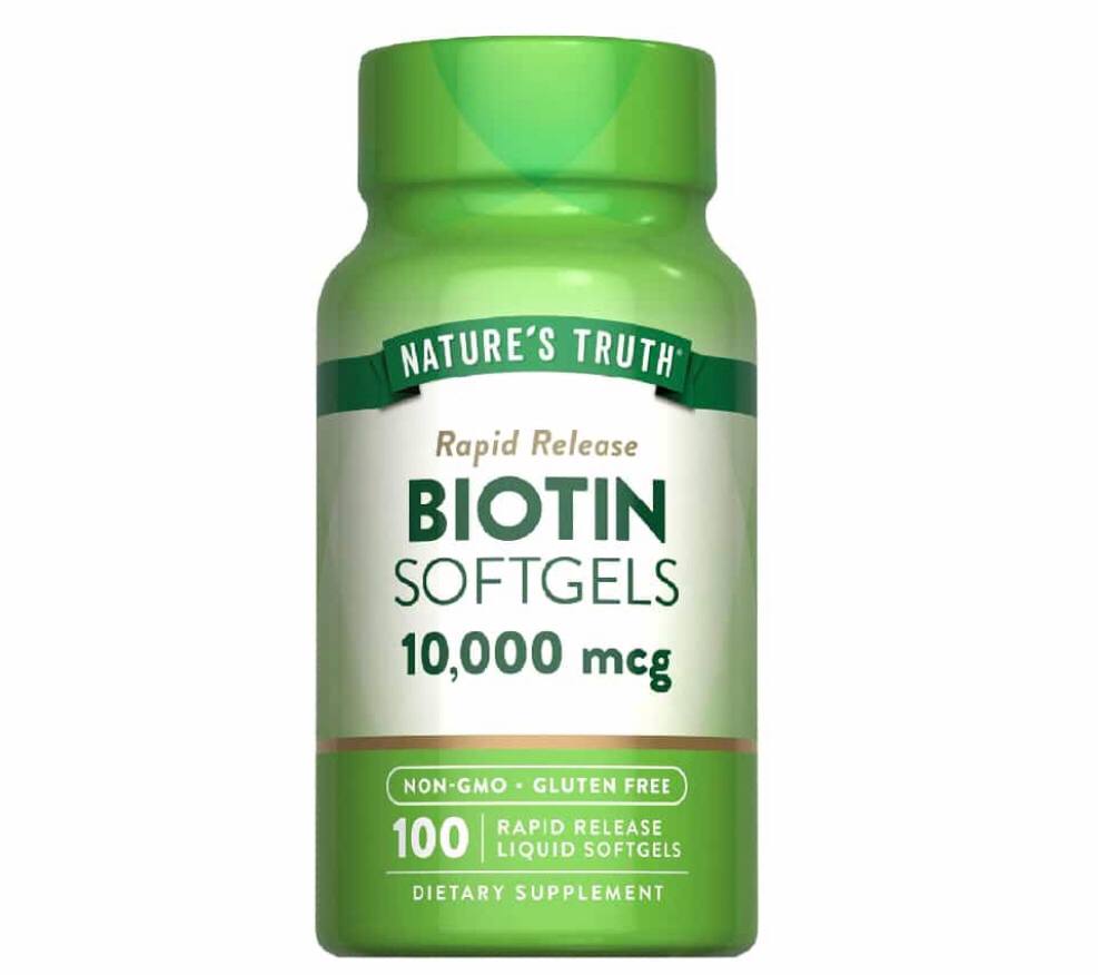 بیوتین ۱۰۰۰۰ میکروگرمی نیچرز تروس 100عدد - تصویر 2