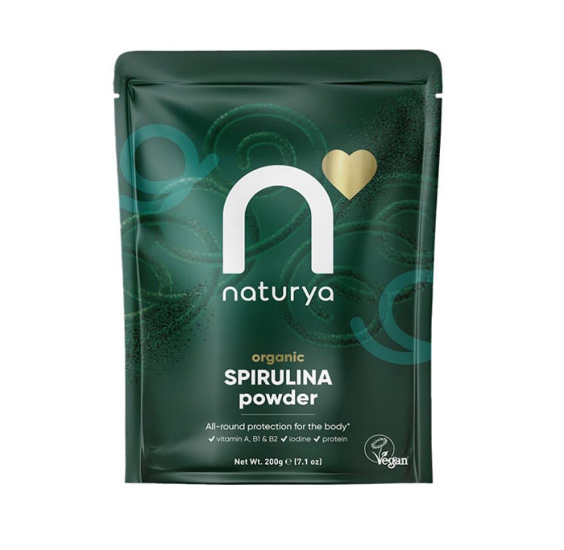 پودر اسپیرولینا Naturya ارگانیک، گیاهی 200گرم